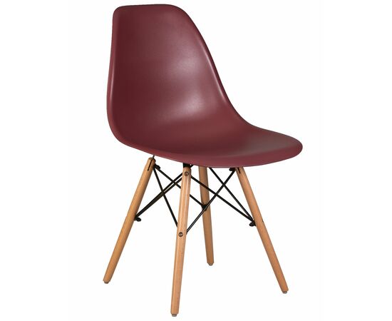 Набор 4 шт Стул обеденный DOBRIN DSW, ножки светлый бук, цвет сливовый (R-13), Вариант: ножки светлый бук, цвет сливовый (R-13), изображение 2 | Интернет магазин мебели и декора LifeDekor