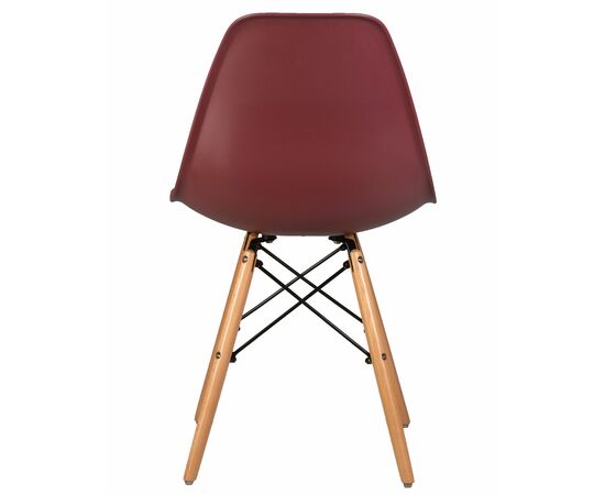 Набор 4 шт Стул обеденный DOBRIN DSW, ножки светлый бук, цвет сливовый (R-13), Вариант: ножки светлый бук, цвет сливовый (R-13), изображение 6 | Интернет магазин мебели и декора LifeDekor