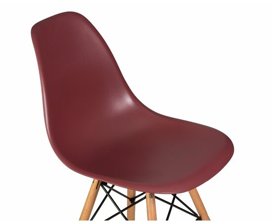 Набор 4 шт Стул обеденный DOBRIN DSW, ножки светлый бук, цвет сливовый (R-13), Вариант: ножки светлый бук, цвет сливовый (R-13), изображение 8 | Интернет магазин мебели и декора LifeDekor