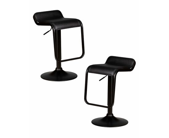 Набор 2 шт Стул барный DOBRIN CRACK BLACK, черный, Вариант: чёрный | Интернет магазин мебели и декора LifeDekor