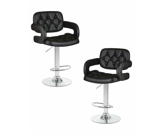 Набор 2 шт Стул барный DOBRIN TIESTO, чёрный, Вариант: чёрный | Интернет магазин мебели и декора LifeDekor