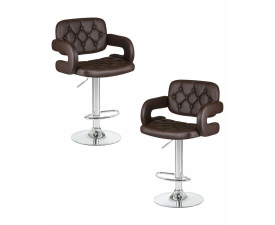 Набор 2 шт Стул барный DOBRIN TIESTO, коричневый, Вариант: коричневый | Интернет магазин мебели и декора LifeDekor