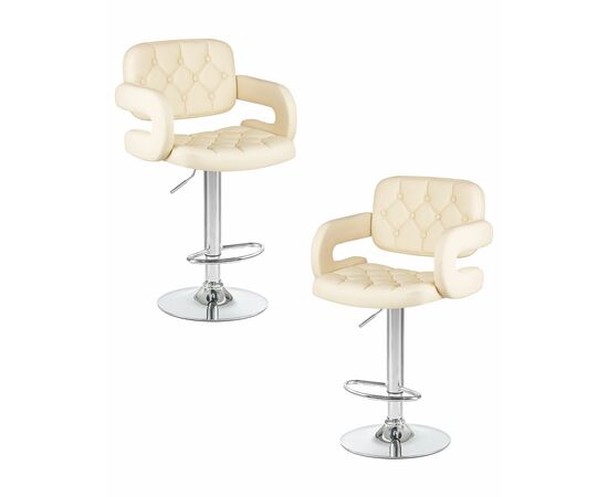 Набор 2 шт Стул барный DOBRIN TIESTO, кремовый, Вариант: кремовый | Интернет магазин мебели и декора LifeDekor