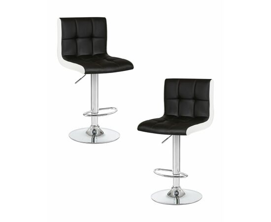 Набор 2 шт Стул барный DOBRIN CANDY, чёрно-белый, Вариант: чёрно-белый | Интернет магазин мебели и декора LifeDekor