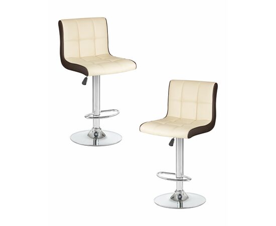 Набор 2 шт Стул барный DOBRIN CANDY, кремово-коричневый, Вариант: кремово-коричневый | Интернет магазин мебели и декора LifeDekor