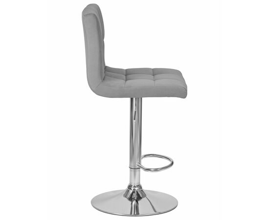 Набор 2 шт Стул барный DOBRIN CANDY, серый велюр (MJ9-75), Вариант: серый велюр (MJ9-75), изображение 4 | Интернет магазин мебели и декора LifeDekor