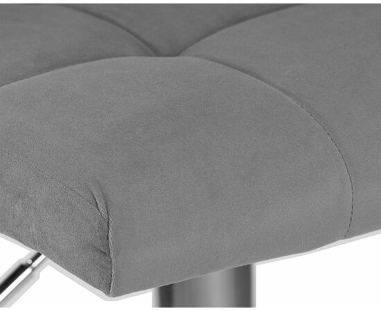 Набор 2 шт Стул барный DOBRIN CANDY, серый велюр (MJ9-75), Вариант: серый велюр (MJ9-75), изображение 9 | Интернет магазин мебели и декора LifeDekor