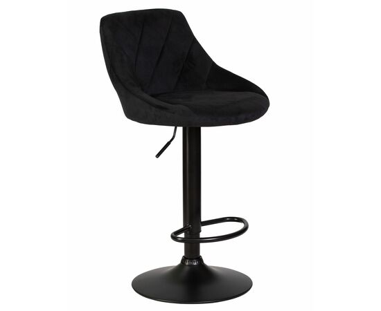 Набор 2 шт Стул барный DOBRIN LOGAN BLACK, черный велюр (MJ9-101), Вариант: черный велюр (MJ9-101), изображение 3 | Интернет магазин мебели и декора LifeDekor