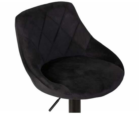 Набор 2 шт Стул барный DOBRIN LOGAN BLACK, черный велюр (MJ9-101), Вариант: черный велюр (MJ9-101), изображение 8 | Интернет магазин мебели и декора LifeDekor