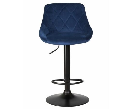 Набор 2 шт Стул барный DOBRIN LOGAN BLACK, синий велюр (MJ9-117), Вариант: синий велюр (MJ9-117), изображение 7 | Интернет магазин мебели и декора LifeDekor