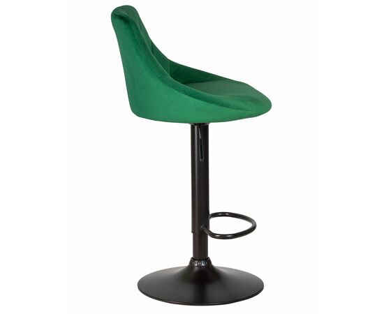 Набор 2 шт Стул барный DOBRIN LOGAN BLACK, зеленый велюр (MJ9-88), Вариант: зеленый велюр (MJ9-88), изображение 4 | Интернет магазин мебели и декора LifeDekor