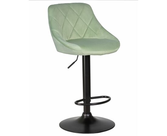 Набор 2 шт Стул барный DOBRIN LOGAN BLACK, мятный велюр (MJ9-87), Вариант: мятный велюр (MJ9-87), изображение 2 | Интернет магазин мебели и декора LifeDekor