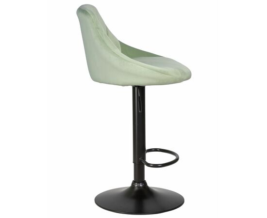 Набор 2 шт Стул барный DOBRIN LOGAN BLACK, мятный велюр (MJ9-87), Вариант: мятный велюр (MJ9-87), изображение 4 | Интернет магазин мебели и декора LifeDekor