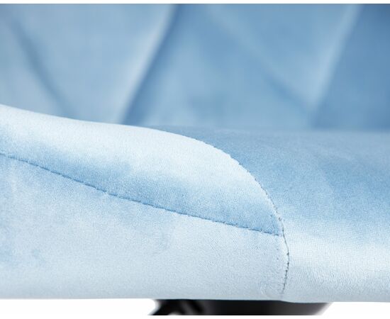 Набор 2 шт Стул барный DOBRIN LOGAN BLACK, пудрово-голубой велюр (MJ9-74), Вариант: пудрово-голубой велюр (MJ9-74), изображение 8 | Интернет магазин мебели и декора LifeDekor