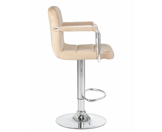 Набор 2 шт Стул барный DOBRIN KRUGER ARM, бежевый велюр (MJ9-10), Вариант: бежевый велюр (MJ9-10), изображение 4 | Интернет магазин мебели и декора LifeDekor