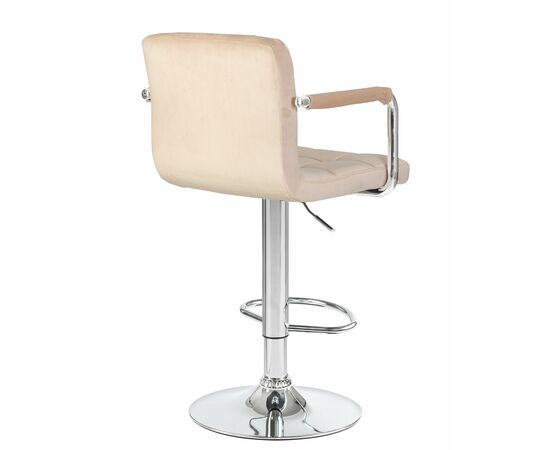 Набор 2 шт Стул барный DOBRIN KRUGER ARM, бежевый велюр (MJ9-10), Вариант: бежевый велюр (MJ9-10), изображение 5 | Интернет магазин мебели и декора LifeDekor