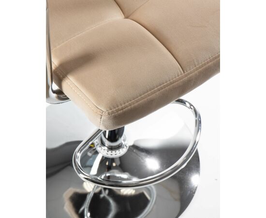 Набор 2 шт Стул барный DOBRIN KRUGER ARM, бежевый велюр (MJ9-10), Вариант: бежевый велюр (MJ9-10), изображение 8 | Интернет магазин мебели и декора LifeDekor