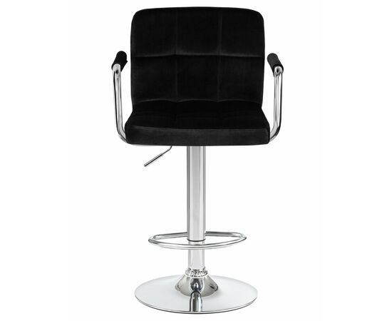 Набор 2 шт Стул барный DOBRIN KRUGER ARM, черный велюр (MJ9-101), Вариант: черный велюр (MJ9-101), изображение 7 | Интернет магазин мебели и декора LifeDekor