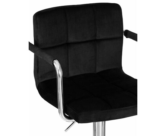 Набор 2 шт Стул барный DOBRIN KRUGER ARM, черный велюр (MJ9-101), Вариант: черный велюр (MJ9-101), изображение 8 | Интернет магазин мебели и декора LifeDekor