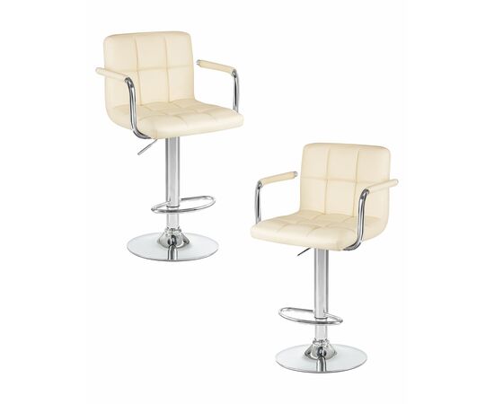 Набор 2 шт Стул барный DOBRIN KRUGER ARM, кремовый, Вариант: кремовый | Интернет магазин мебели и декора LifeDekor
