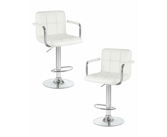Набор 2 шт Стул барный DOBRIN KRUGER ARM, белый, Вариант: белый | Интернет магазин мебели и декора LifeDekor