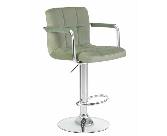 Набор 2 шт Стул барный DOBRIN KRUGER ARM, мятный велюр (MJ9-87), Вариант: мятный велюр (MJ9-87), изображение 3 | Интернет магазин мебели и декора LifeDekor