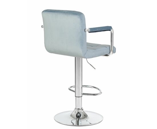 Набор 2 шт Стул барный DOBRIN KRUGER ARM, пудрово-голубой велюр (MJ9-74), Вариант: пудрово-голубой велюр (MJ9-74), изображение 5 | Интернет магазин мебели и декора LifeDekor