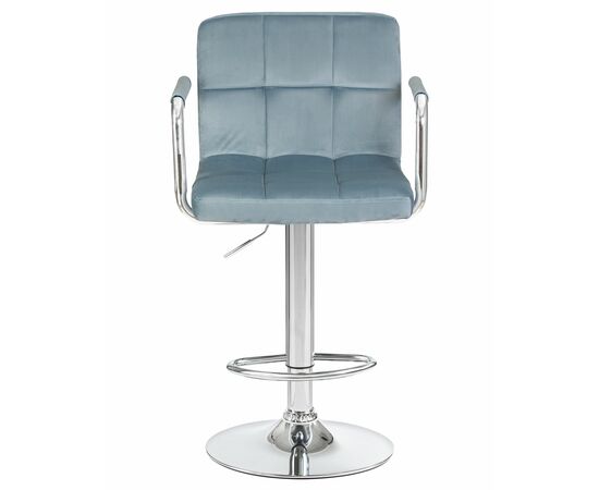 Набор 2 шт Стул барный DOBRIN KRUGER ARM, пудрово-голубой велюр (MJ9-74), Вариант: пудрово-голубой велюр (MJ9-74), изображение 7 | Интернет магазин мебели и декора LifeDekor