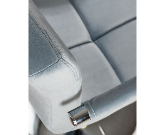 Набор 2 шт Стул барный DOBRIN KRUGER ARM, пудрово-голубой велюр (MJ9-74), Вариант: пудрово-голубой велюр (MJ9-74), изображение 8 | Интернет магазин мебели и декора LifeDekor