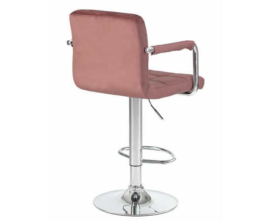 Набор 2 шт Стул барный DOBRIN KRUGER ARM, пудрово-розовый велюр (MJ9-32), Вариант: пудрово-розовый велюр (MJ9-32), изображение 5 | Интернет магазин мебели и декора LifeDekor