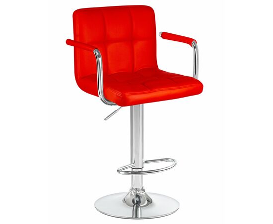 Набор 2 шт Стул барный DOBRIN KRUGER ARM, красный, Вариант: красный, изображение 2 | Интернет магазин мебели и декора LifeDekor