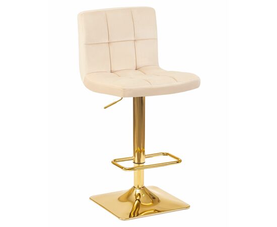 Набор 2 шт Стул барный DOBRIN GOLDIE, бежевый велюр (MJ9-10), Вариант: бежевый велюр (MJ9-10), изображение 2 | Интернет магазин мебели и декора LifeDekor