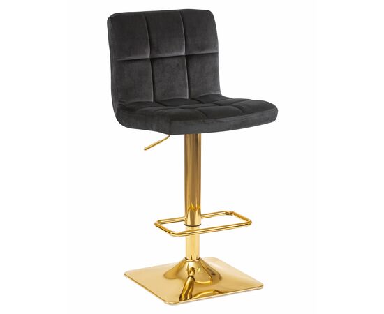 Набор 2 шт Стул барный DOBRIN GOLDIE, черный велюр (MJ9-101), Вариант: черный велюр (MJ9-101), изображение 2 | Интернет магазин мебели и декора LifeDekor