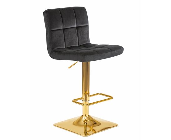 Набор 2 шт Стул барный DOBRIN GOLDIE, черный велюр (MJ9-101), Вариант: черный велюр (MJ9-101), изображение 3 | Интернет магазин мебели и декора LifeDekor