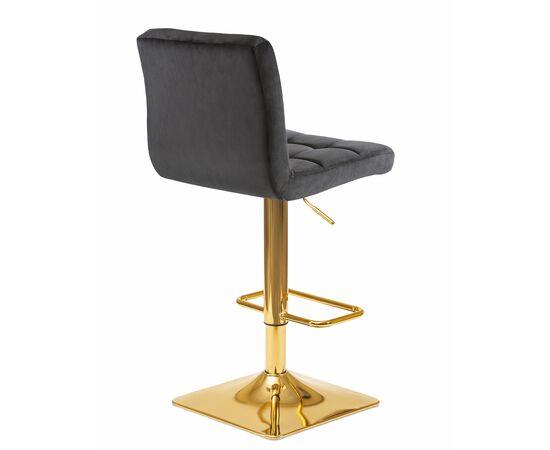 Набор 2 шт Стул барный DOBRIN GOLDIE, черный велюр (MJ9-101), Вариант: черный велюр (MJ9-101), изображение 5 | Интернет магазин мебели и декора LifeDekor