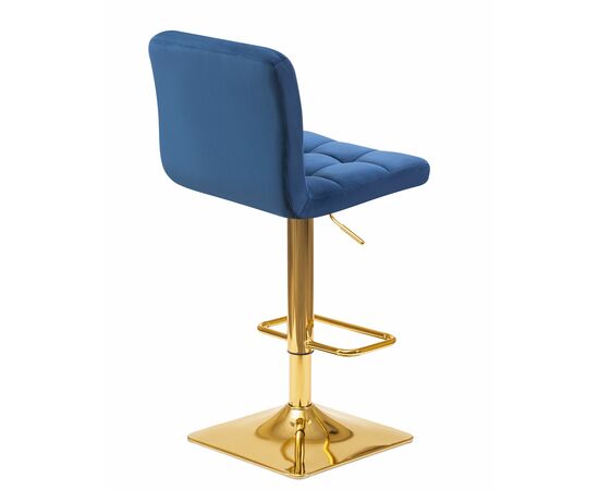 Набор 2 шт Стул барный DOBRIN GOLDIE, синий велюр (MJ9-117), Вариант: синий велюр (MJ9-117), изображение 5 | Интернет магазин мебели и декора LifeDekor