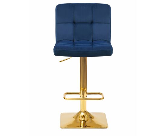 Набор 2 шт Стул барный DOBRIN GOLDIE, синий велюр (MJ9-117), Вариант: синий велюр (MJ9-117), изображение 7 | Интернет магазин мебели и декора LifeDekor