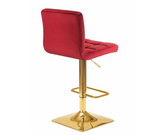 Набор 2 шт Стул барный DOBRIN GOLDIE, бордовый велюр (MJ9-43), Вариант: бордовый велюр (MJ9-43), изображение 5 | Интернет магазин мебели и декора LifeDekor