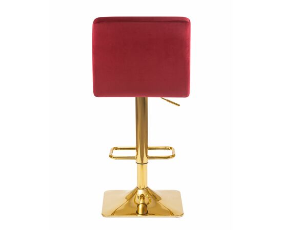 Набор 2 шт Стул барный DOBRIN GOLDIE, бордовый велюр (MJ9-43), Вариант: бордовый велюр (MJ9-43), изображение 6 | Интернет магазин мебели и декора LifeDekor