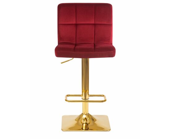 Набор 2 шт Стул барный DOBRIN GOLDIE, бордовый велюр (MJ9-43), Вариант: бордовый велюр (MJ9-43), изображение 7 | Интернет магазин мебели и декора LifeDekor