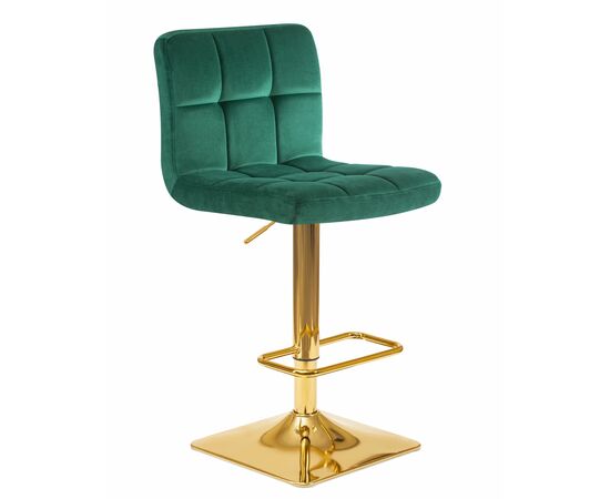 Набор 2 шт Стул барный DOBRIN GOLDIE, зеленый велюр (MJ9-88), Вариант: зеленый велюр (MJ9-88), изображение 3 | Интернет магазин мебели и декора LifeDekor