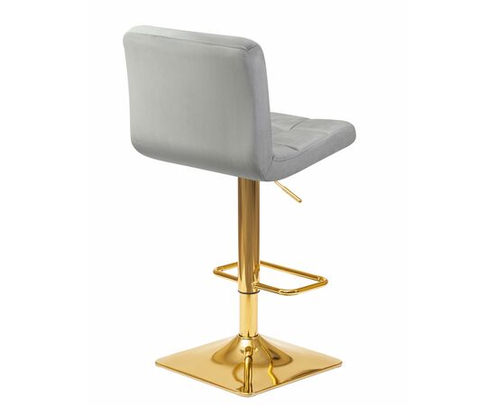 Набор 2 шт Стул барный DOBRIN GOLDIE, серый велюр (MJ9-75), Вариант: серый велюр (MJ9-75), изображение 5 | Интернет магазин мебели и декора LifeDekor