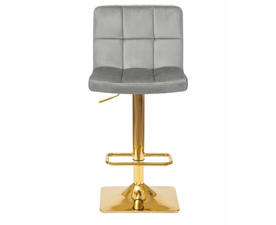 Набор 2 шт Стул барный DOBRIN GOLDIE, серый велюр (MJ9-75), Вариант: серый велюр (MJ9-75), изображение 7 | Интернет магазин мебели и декора LifeDekor