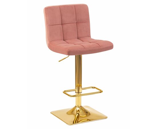 Набор 2 шт Стул барный DOBRIN GOLDIE, пудрово-розовый велюр (MJ9-32), Вариант: пудрово-розовый велюр (MJ9-32), изображение 2 | Интернет магазин мебели и декора LifeDekor