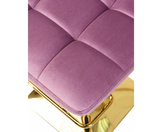 Набор 2 шт Стул барный DOBRIN GOLDIE, пудрово-сиреневый велюр (MJ9-52), Вариант: пудрово-сиреневый велюр (MJ9-52), изображение 9 | Интернет магазин мебели и декора LifeDekor