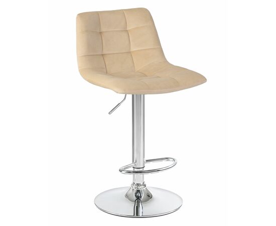 Набор 2 шт Стул барный DOBRIN TAILOR, бежевый велюр (MJ9-10), Вариант: бежевый велюр (MJ9-10), изображение 2 | Интернет магазин мебели и декора LifeDekor