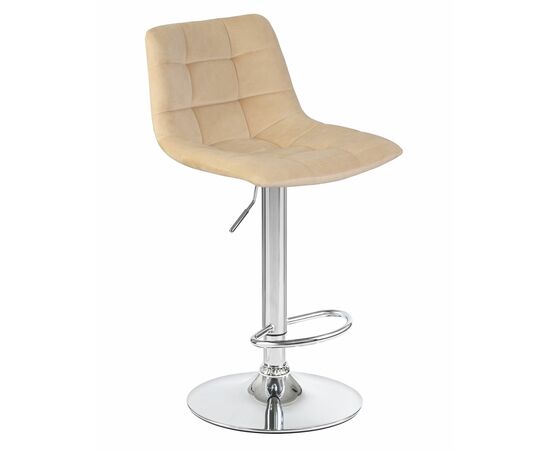 Набор 2 шт Стул барный DOBRIN TAILOR, бежевый велюр (MJ9-10), Вариант: бежевый велюр (MJ9-10), изображение 3 | Интернет магазин мебели и декора LifeDekor