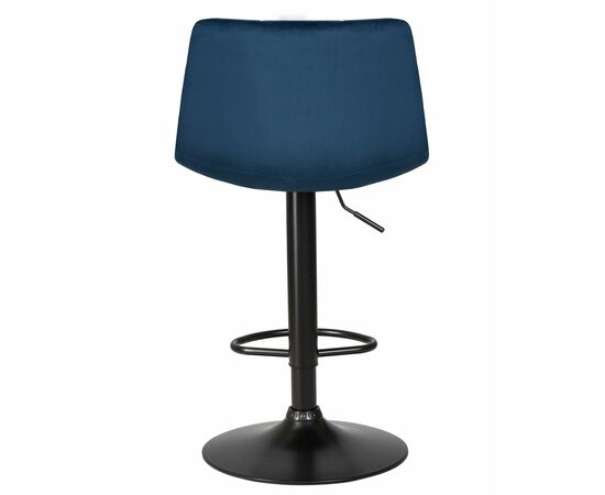 Набор 2 шт Стул барный DOBRIN TAILOR BLACK, синий велюр (MJ9-117), Вариант: синий велюр (MJ9-117), изображение 6 | Интернет магазин мебели и декора LifeDekor