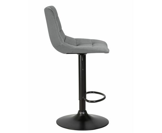 Набор 2 шт Стул барный DOBRIN TAILOR BLACK, серый велюр (MJ9-75), Вариант: серый велюр (MJ9-75), изображение 4 | Интернет магазин мебели и декора LifeDekor