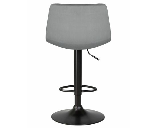 Набор 2 шт Стул барный DOBRIN TAILOR BLACK, серый велюр (MJ9-75), Вариант: серый велюр (MJ9-75), изображение 6 | Интернет магазин мебели и декора LifeDekor